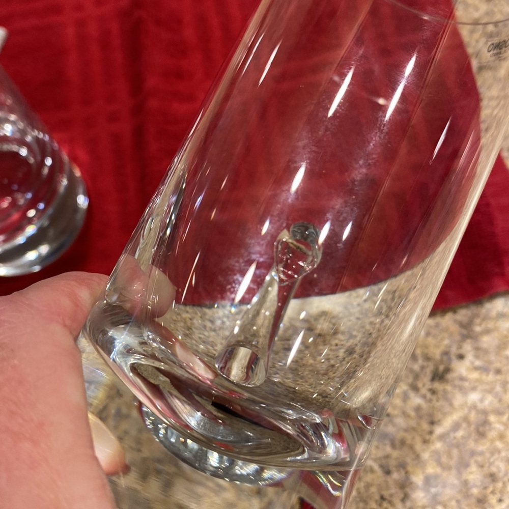 NWT 2 Krosno Poland Crystal Handled Glasses - Picture 16 of 17